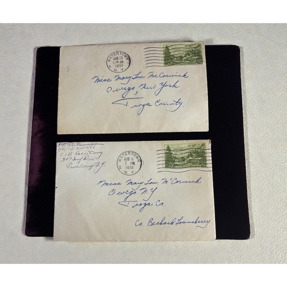 1950s Soldier love letters,Pine Camp NY